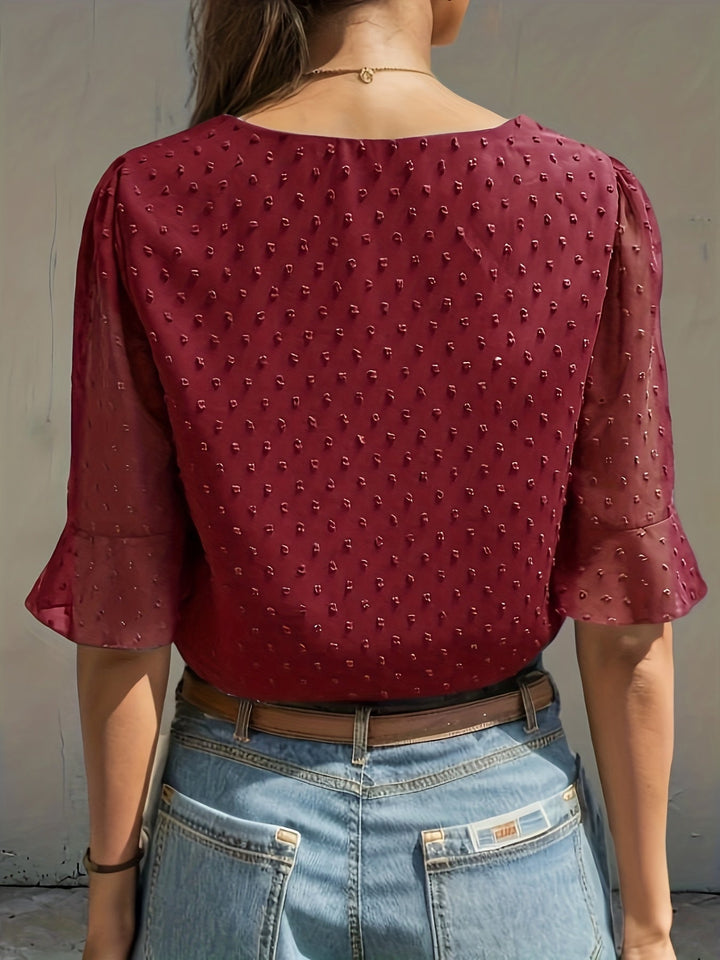Nina - Dames Blouse - Losse Pasvorm van Chiffon