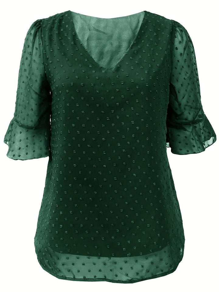 Nina - Dames Blouse - Losse Pasvorm van Chiffon