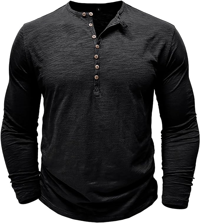 Leonard | Lichtgewicht ademend katoenen shirt voor heren met relaxed fit