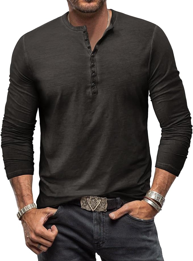 Leonard | Lichtgewicht ademend katoenen shirt voor heren met relaxed fit