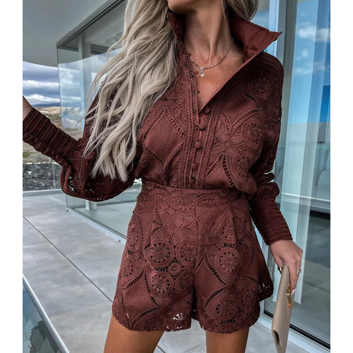 Lotte - Dames Short en Blouse Set - Comfortabele en Stijlvolle Combinatie