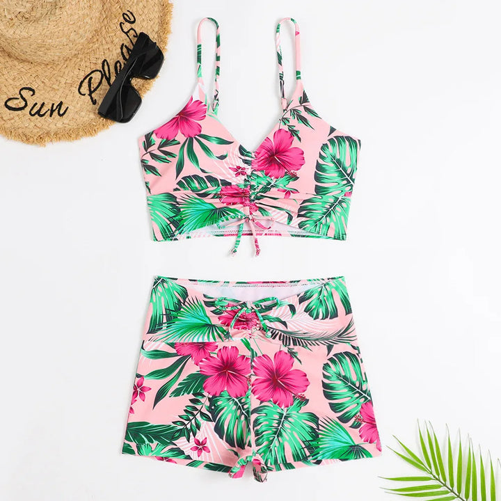 Bikiniset met hoge taille en bloemenprint – stijlvol en comfortabel voor elke zomerdag