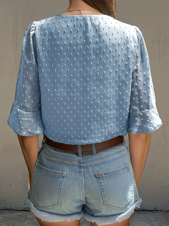 Nina - Dames Blouse - Losse Pasvorm van Chiffon