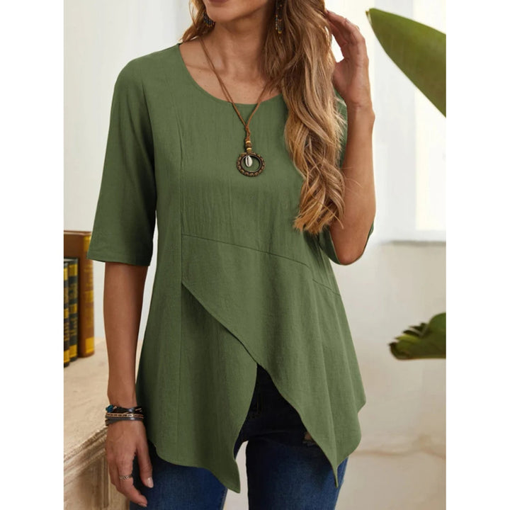 Aurora - Dames Blouse - O-hals voor een Casual en Modieuze Look