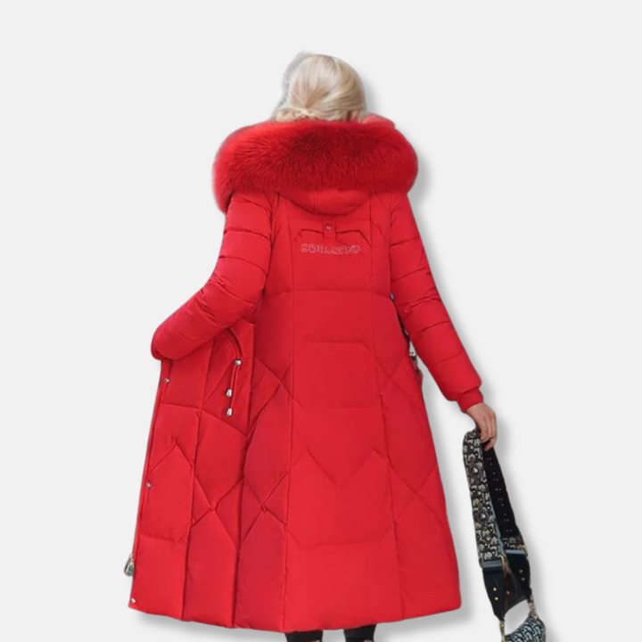 Mariot | Lange pufferjas met gewatteerd design voor dames