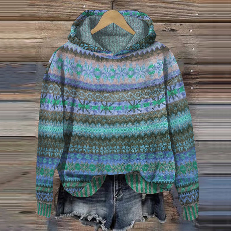 Avril | Herfst en winter trui voor dames met Noors patroonontwerp