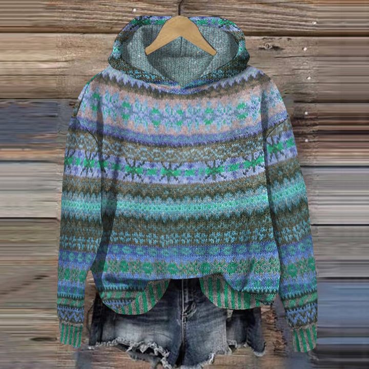 Avril | Herfst en winter trui voor dames met Noors patroonontwerp