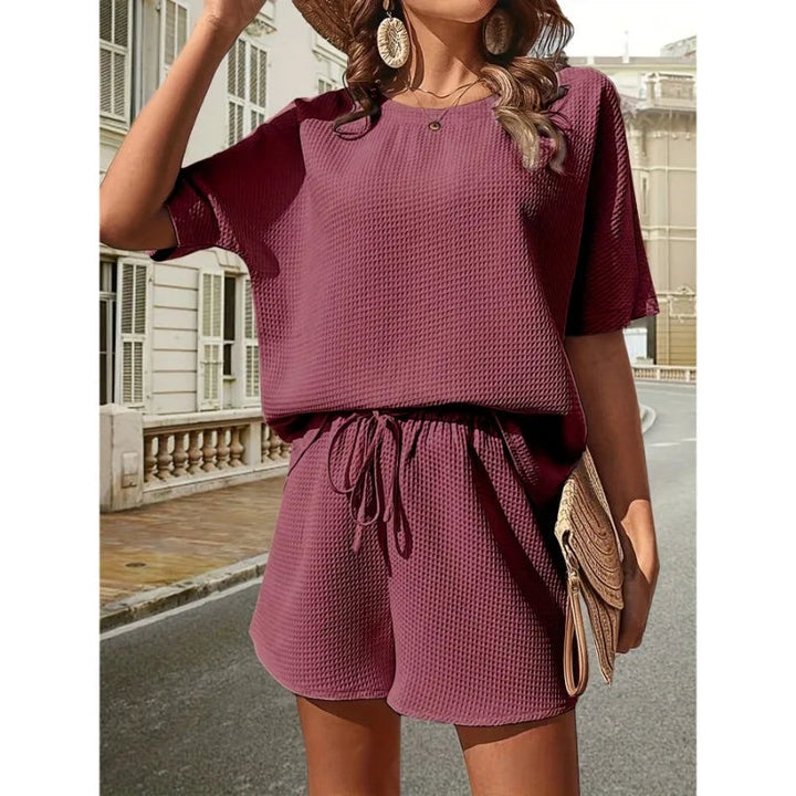 Celeste - Dames Losvallende Top en Shorts Set - Casual en Comfortabele Zomerse Combinatie