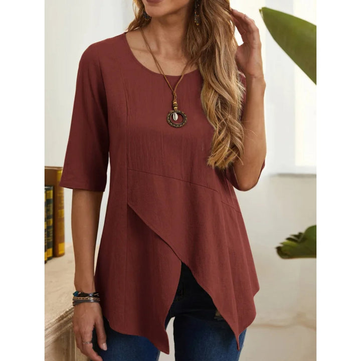 Aurora - Dames Blouse - O-hals voor een Casual en Modieuze Look