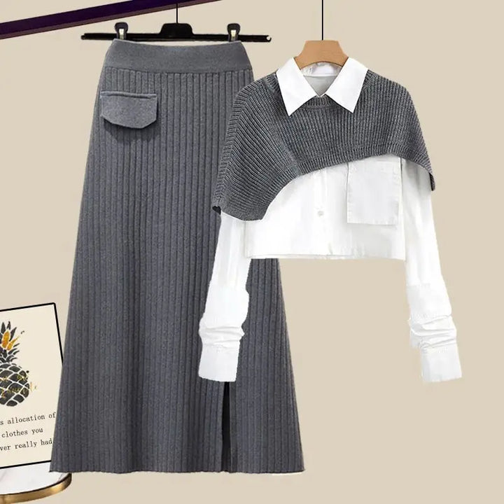 Nina - Dames Modieuze Gebreide Set - Trendy en Zachte Stoffen