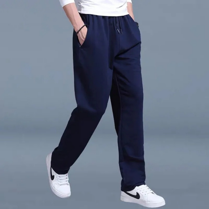 Lars | Comfortabele ademende katoen herfst joggingbroek voor heren met moderne pasvorm