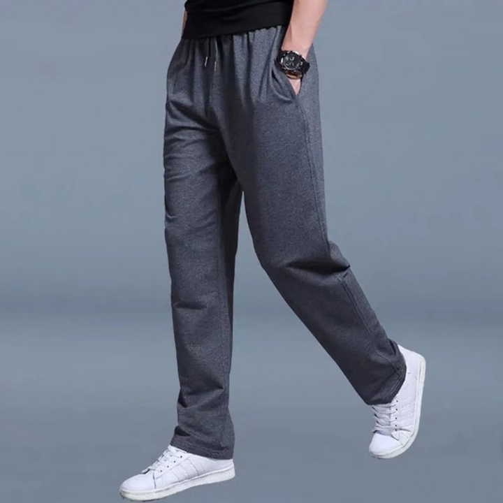Lars | Comfortabele ademende katoen herfst joggingbroek voor heren met moderne pasvorm
