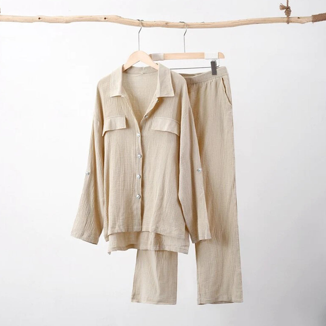 Naelle - Dames Comfortabele Tweedelige Set - Zachte en Ontspannen Outfit