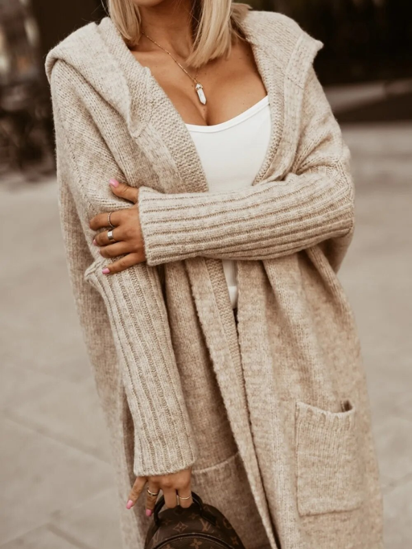 Odette - Lang Vest met Capuchon - Zacht, Warm & Stijlvol
