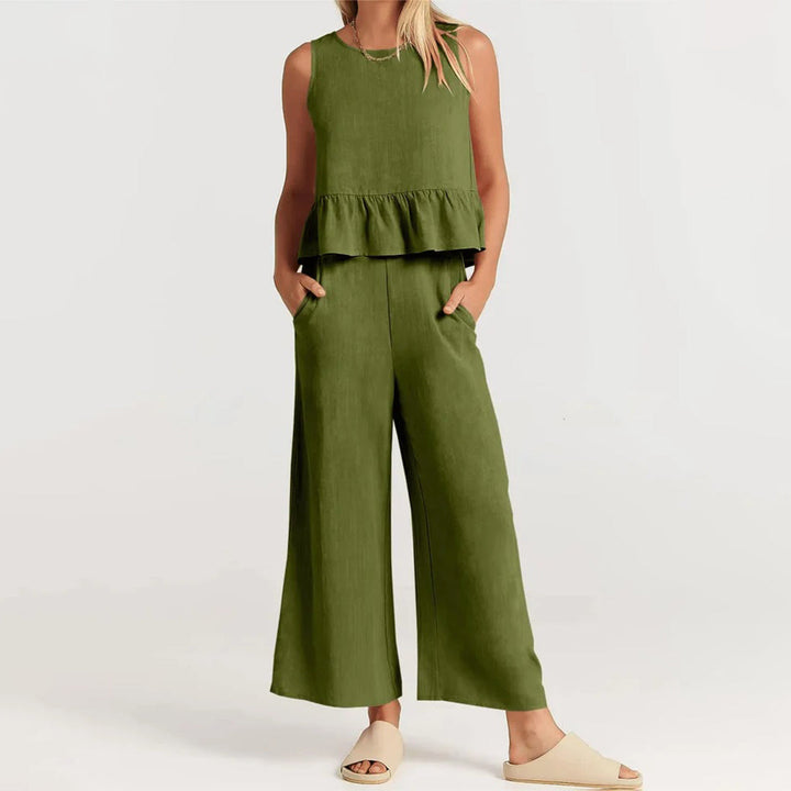 Elvira - Dames Stijlvolle Tweedelige Set - Elegante Outfit voor Diverse Gelegenheden