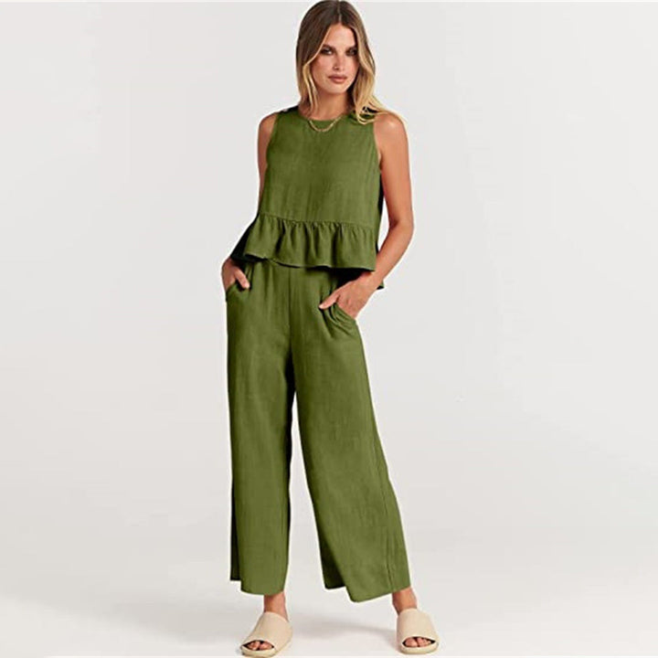 Elvira - Dames Stijlvolle Tweedelige Set - Elegante Outfit voor Diverse Gelegenheden
