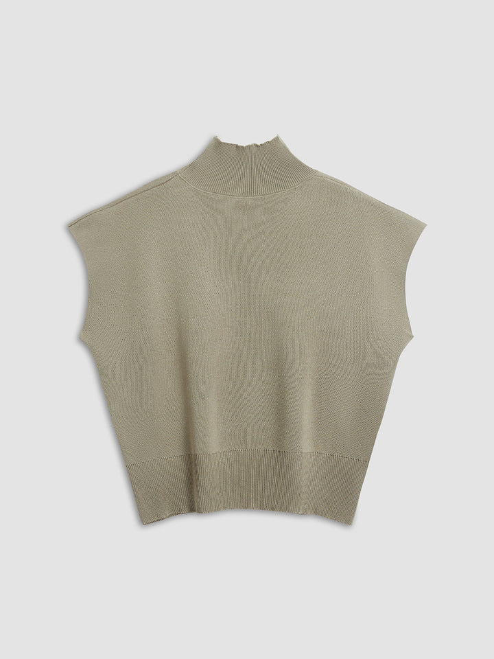 Comfortabele Effen Trui Gilet