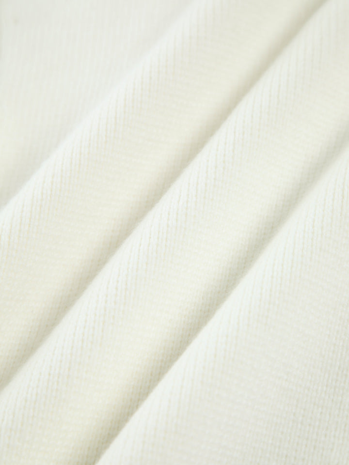 Gebreid Vest met Pareldetail en Rafelige Zoom