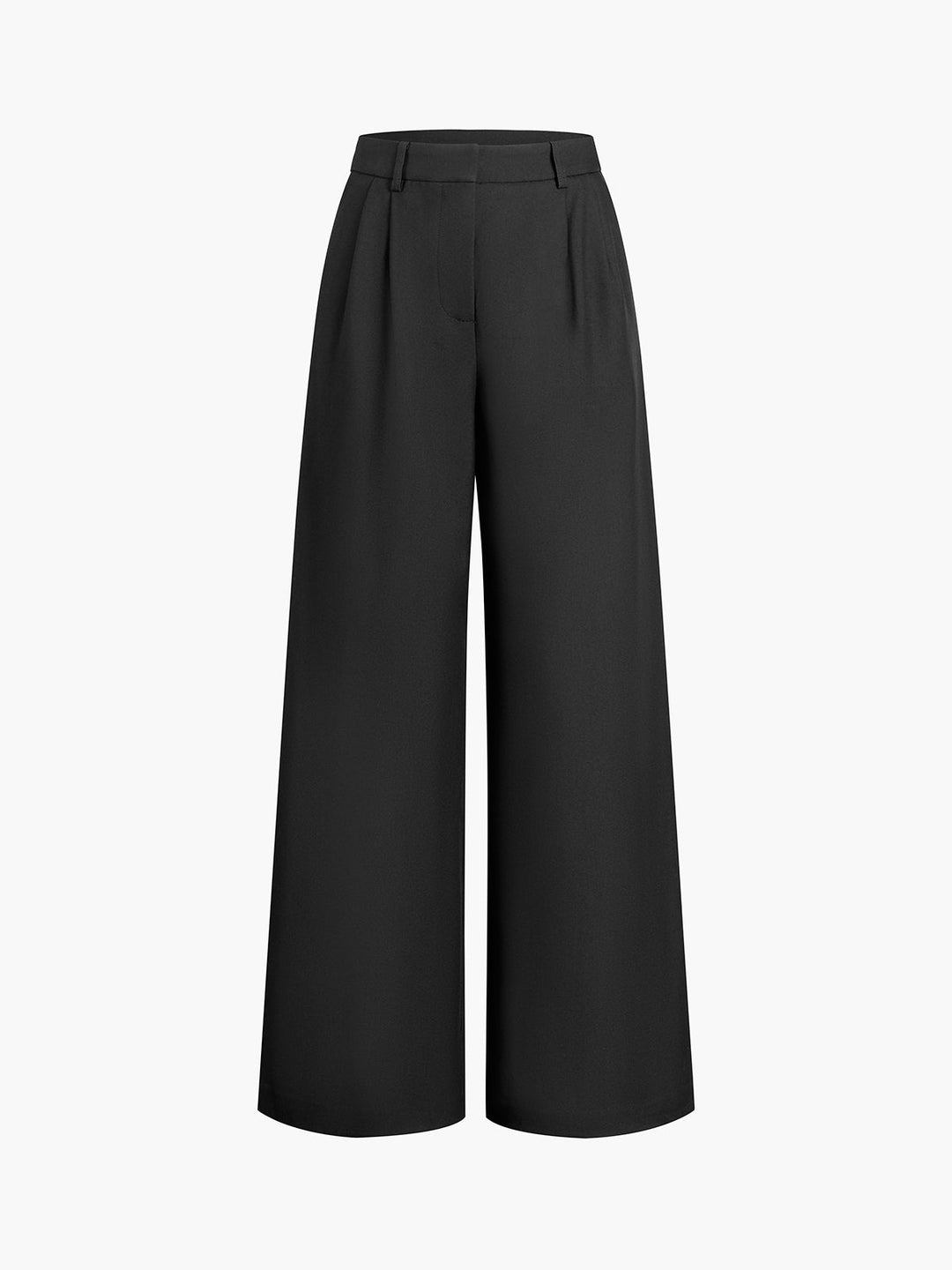Effen Broek met Wijde Pijpen zonder riem
