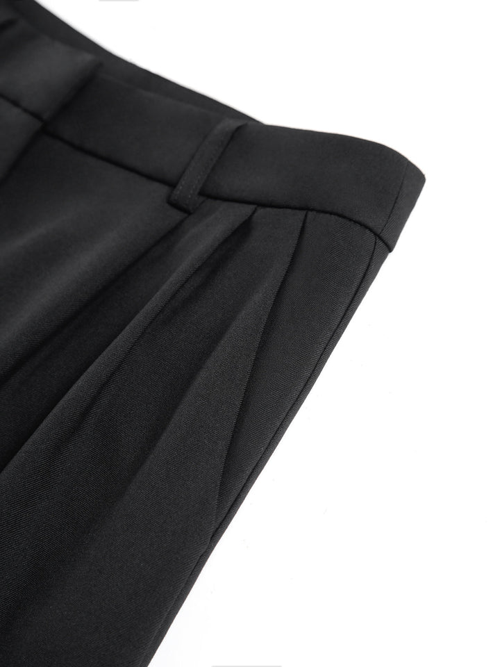 Effen Broek met Wijde Pijpen zonder riem