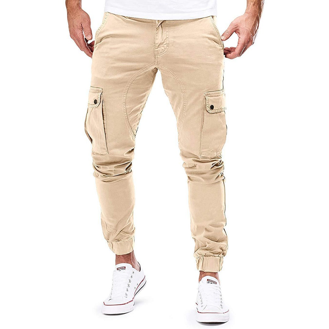 Daan | Comfortabele ademende katoen herfst cargobroek voor heren met moderne tapered fit