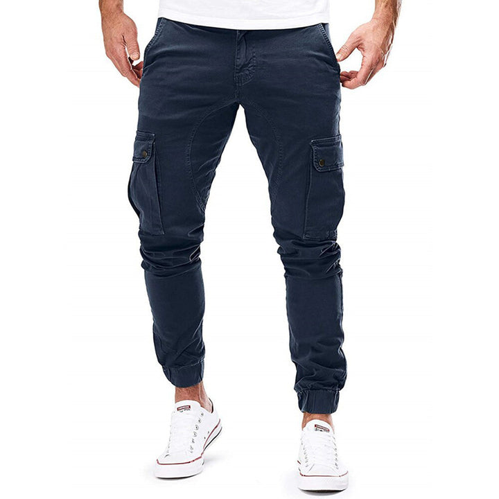 Daan | Comfortabele ademende katoen herfst cargobroek voor heren met moderne tapered fit
