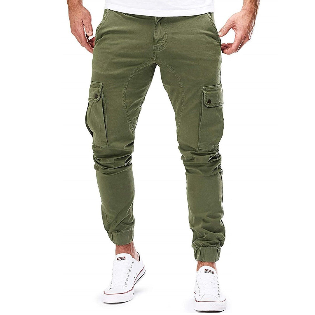 Daan | Comfortabele ademende katoen herfst cargobroek voor heren met moderne tapered fit