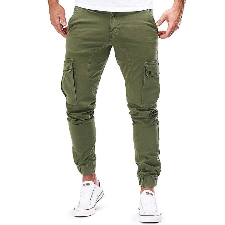 Daan | Comfortabele ademende katoen herfst cargobroek voor heren met moderne tapered fit
