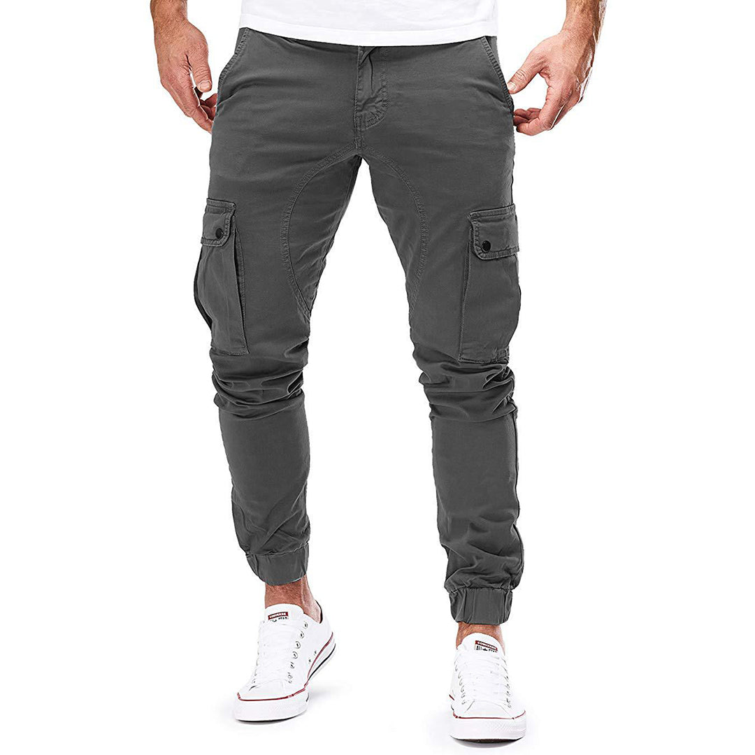 Daan | Comfortabele ademende katoen herfst cargobroek voor heren met moderne tapered fit