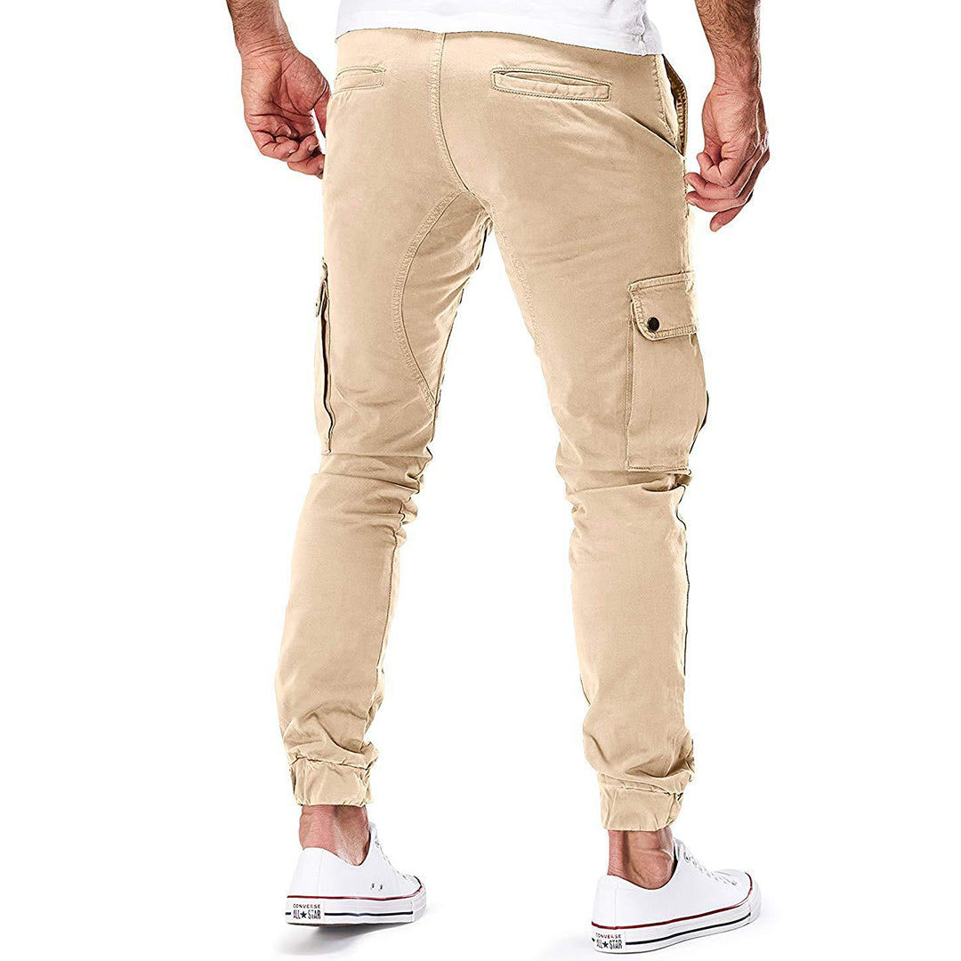 Daan | Comfortabele ademende katoen herfst cargobroek voor heren met moderne tapered fit