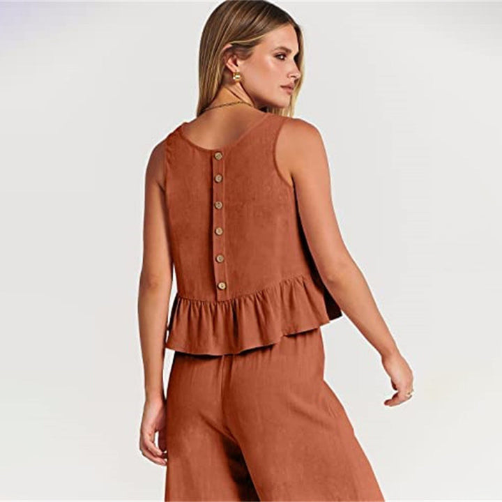 Elvira - Dames Stijlvolle Tweedelige Set - Elegante Outfit voor Diverse Gelegenheden