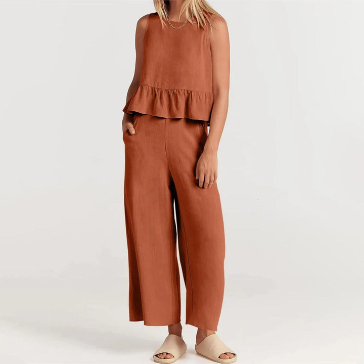 Elvira - Dames Stijlvolle Tweedelige Set - Elegante Outfit voor Diverse Gelegenheden
