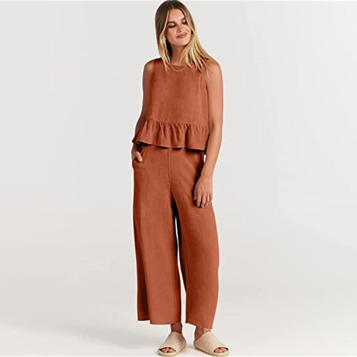Elvira - Dames Stijlvolle Tweedelige Set - Elegante Outfit voor Diverse Gelegenheden
