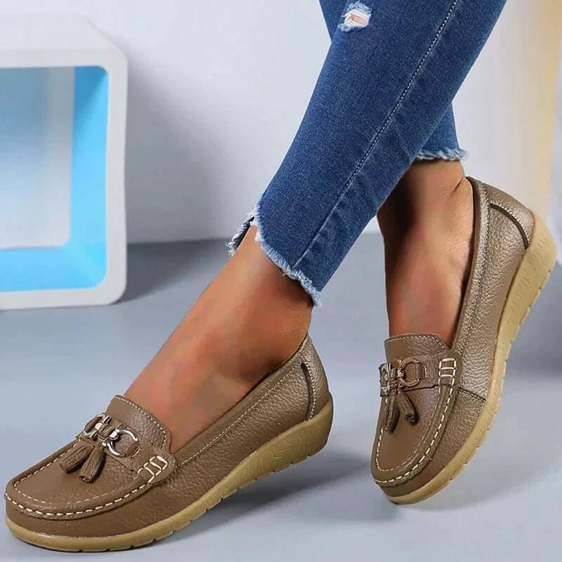 Fenna - Dames Leren Loafers