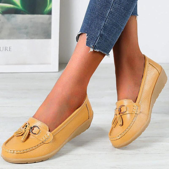 Fenna - Dames Leren Loafers