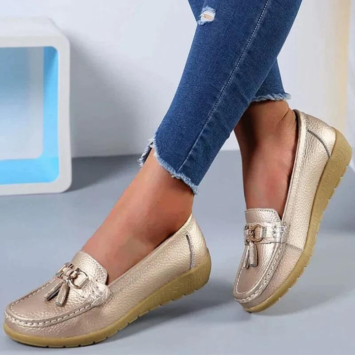 Fenna - Dames Leren Loafers