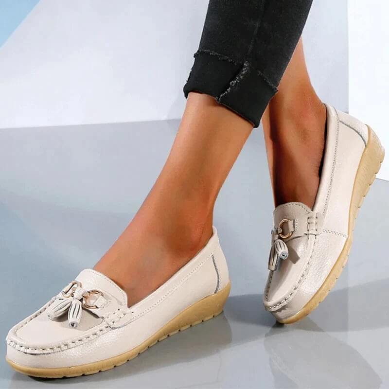 Fenna - Dames Leren Loafers