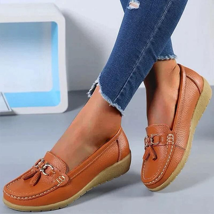 Fenna - Dames Leren Loafers