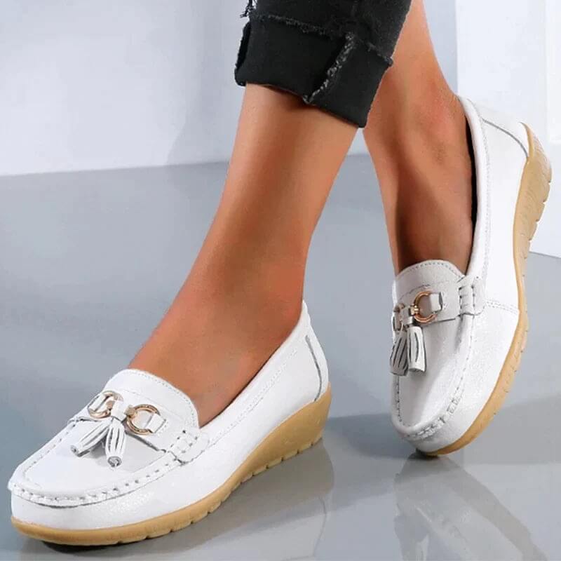 Fenna - Dames Leren Loafers
