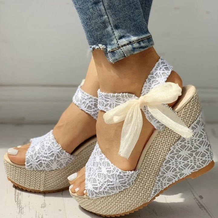 Noëlle - Dames Zomerse Sandalen met Hoge Sleehak