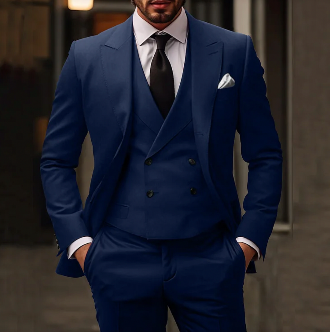 Lucas | Luxe 3-delig pak voor heren met tijdloze en elegante snit