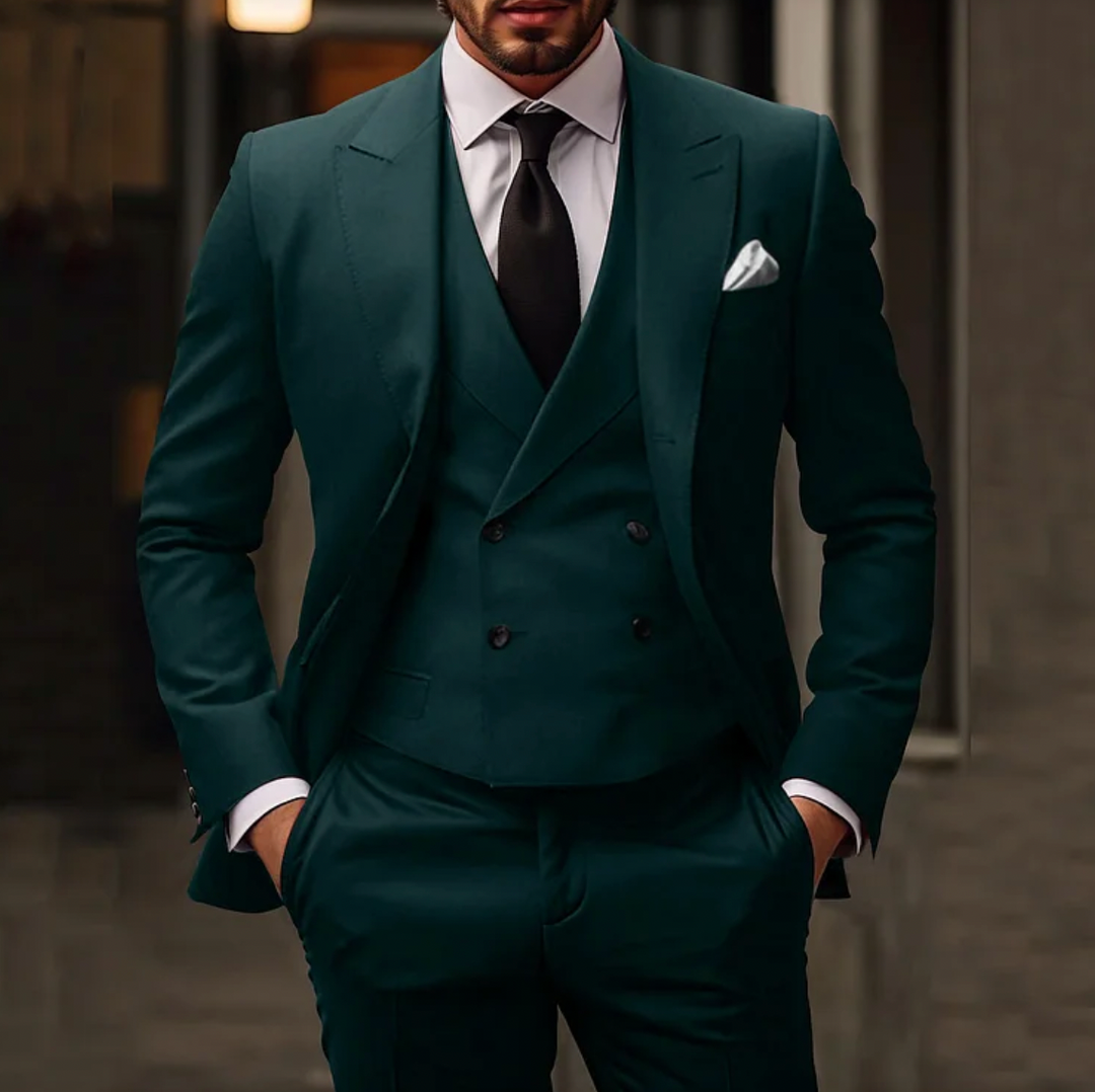 Lucas | Luxe 3-delig pak voor heren met tijdloze en elegante snit