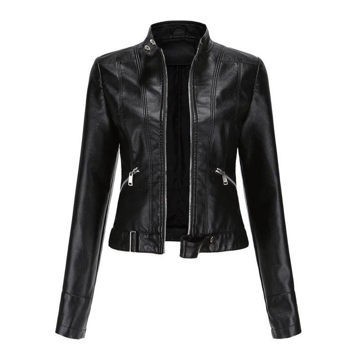 Amélie | Elegante leren jas voor dames met tijdloos design