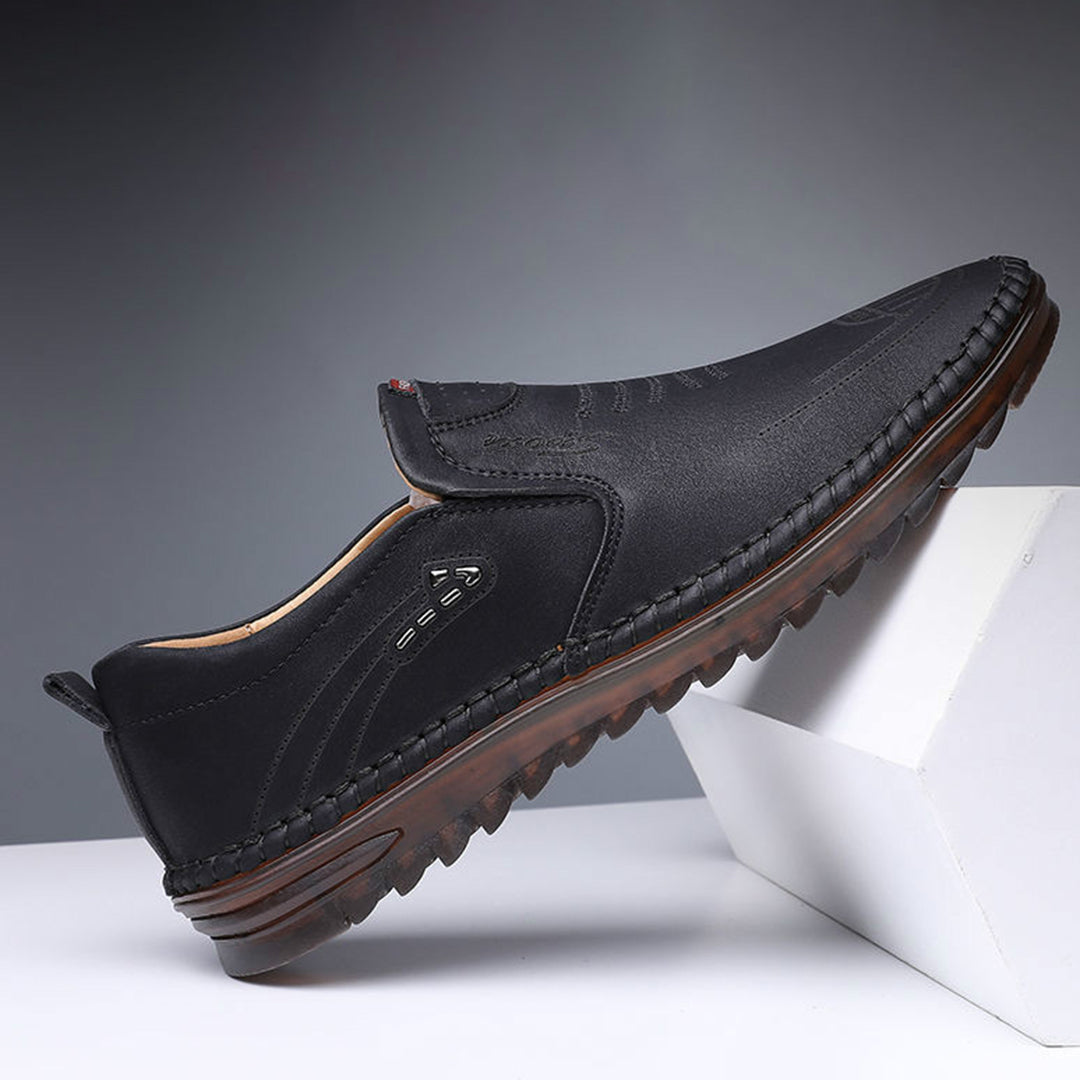 Amerigo | Ademend lichtgewicht PU herfstloafers voor heren met flexibele pasvorm