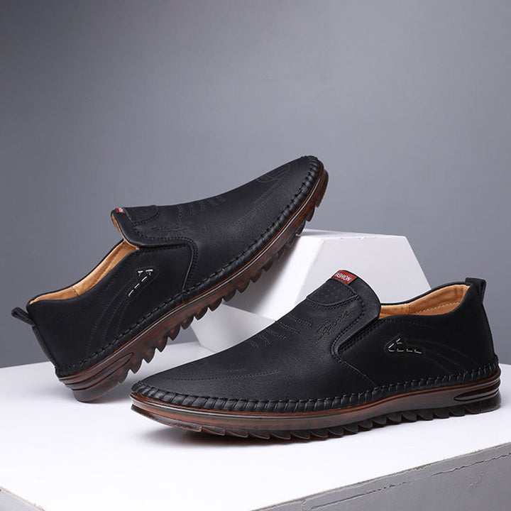 Amerigo | Ademend lichtgewicht PU herfstloafers voor heren met flexibele pasvorm