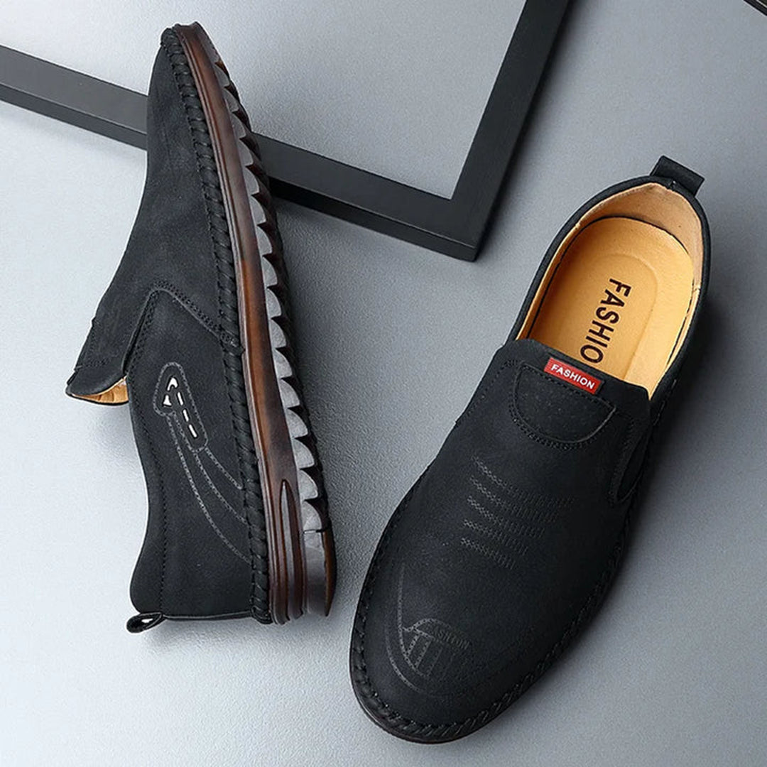 Amerigo | Ademend lichtgewicht PU herfstloafers voor heren met flexibele pasvorm