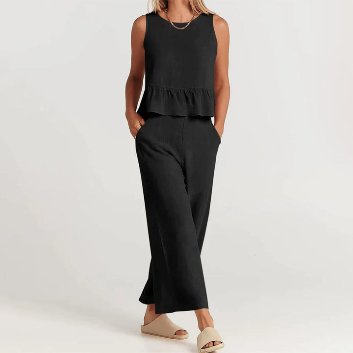 Elvira - Dames Stijlvolle Tweedelige Set - Elegante Outfit voor Diverse Gelegenheden