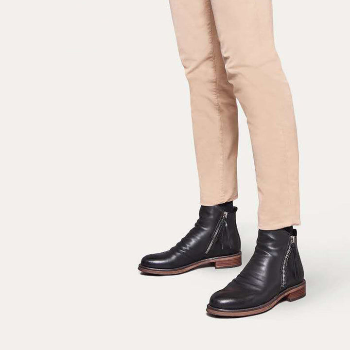 Haylom | Antislip PU leren herfstlaarzen voor heren met comfortabele pasvorm en ritssluiting