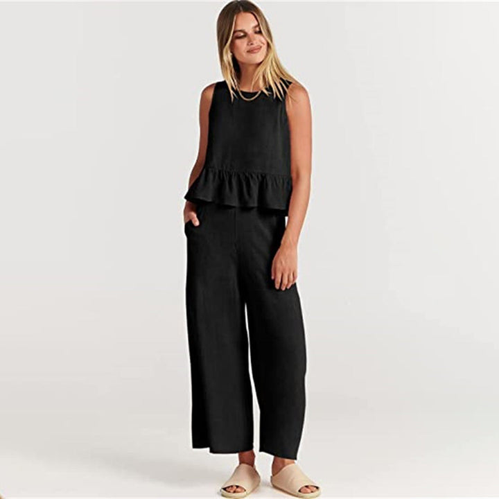 Elvira - Dames Stijlvolle Tweedelige Set - Elegante Outfit voor Diverse Gelegenheden