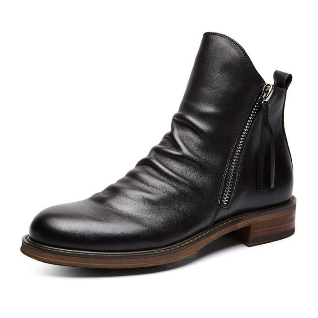 Haylom | Antislip PU leren herfstlaarzen voor heren met comfortabele pasvorm en ritssluiting